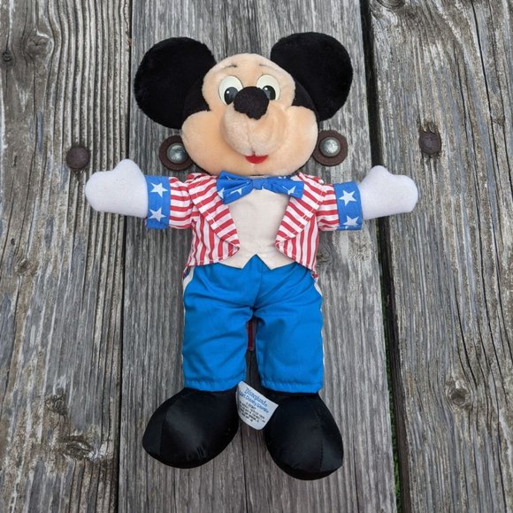 Disney Other - Mickey Mouse 4th of July Patriotic Plush Vintage